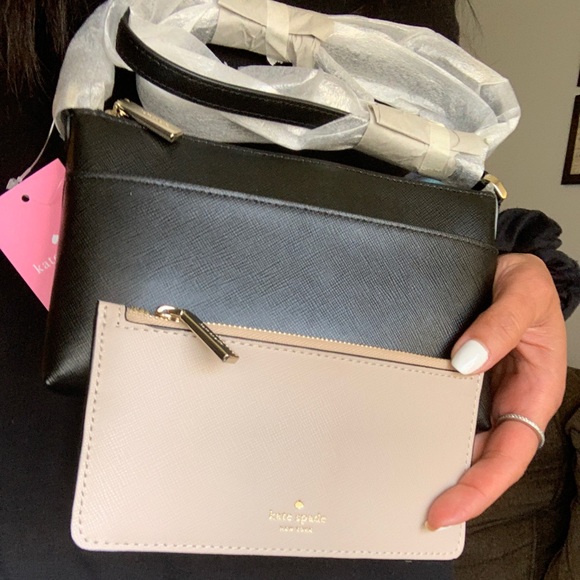 Authentic Kate Spade Saffiano leather top zip Crosby w large card holder - Picture 7 of 16